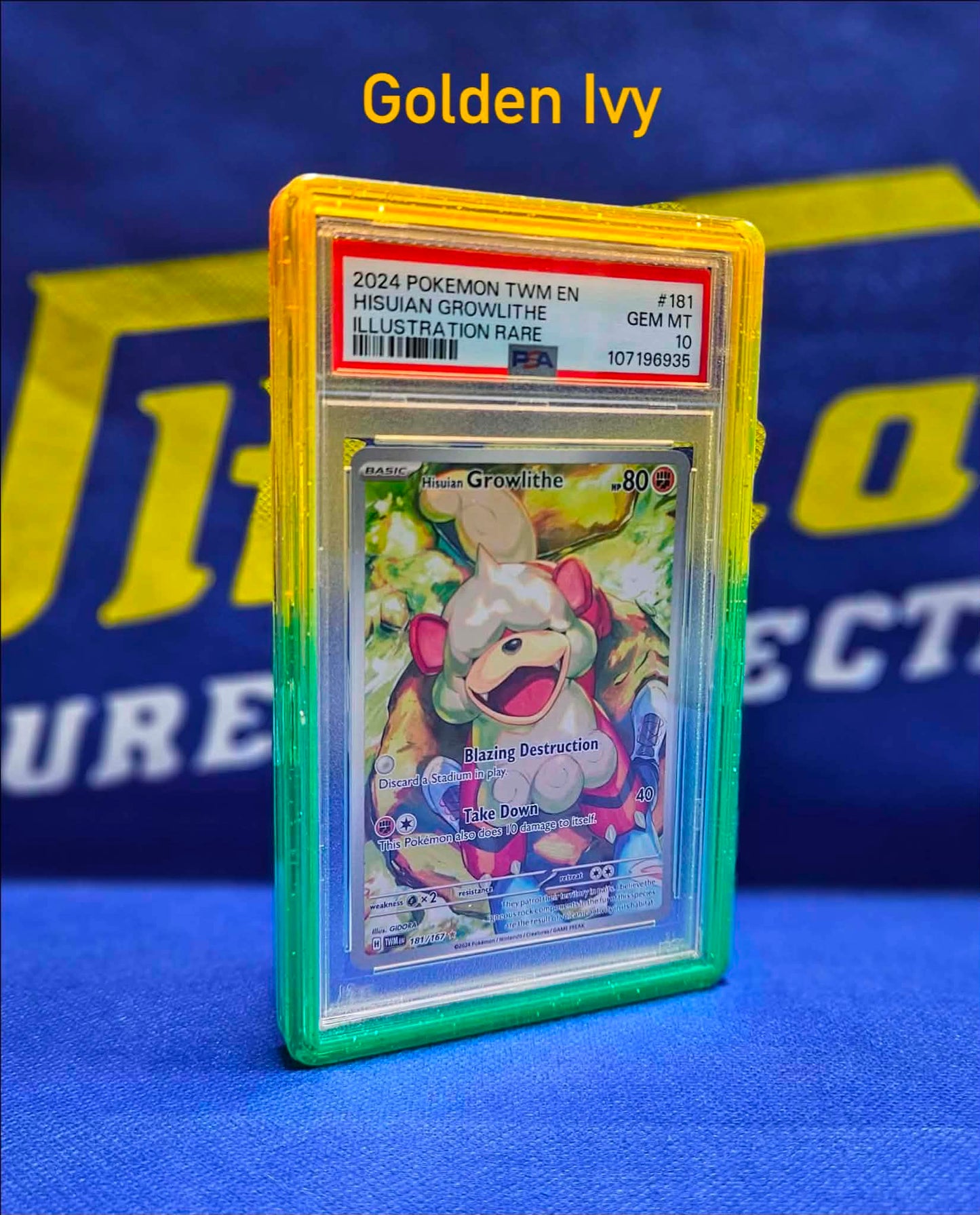 PSA/CGC SLAB BUMPER - GOLDEN IVY