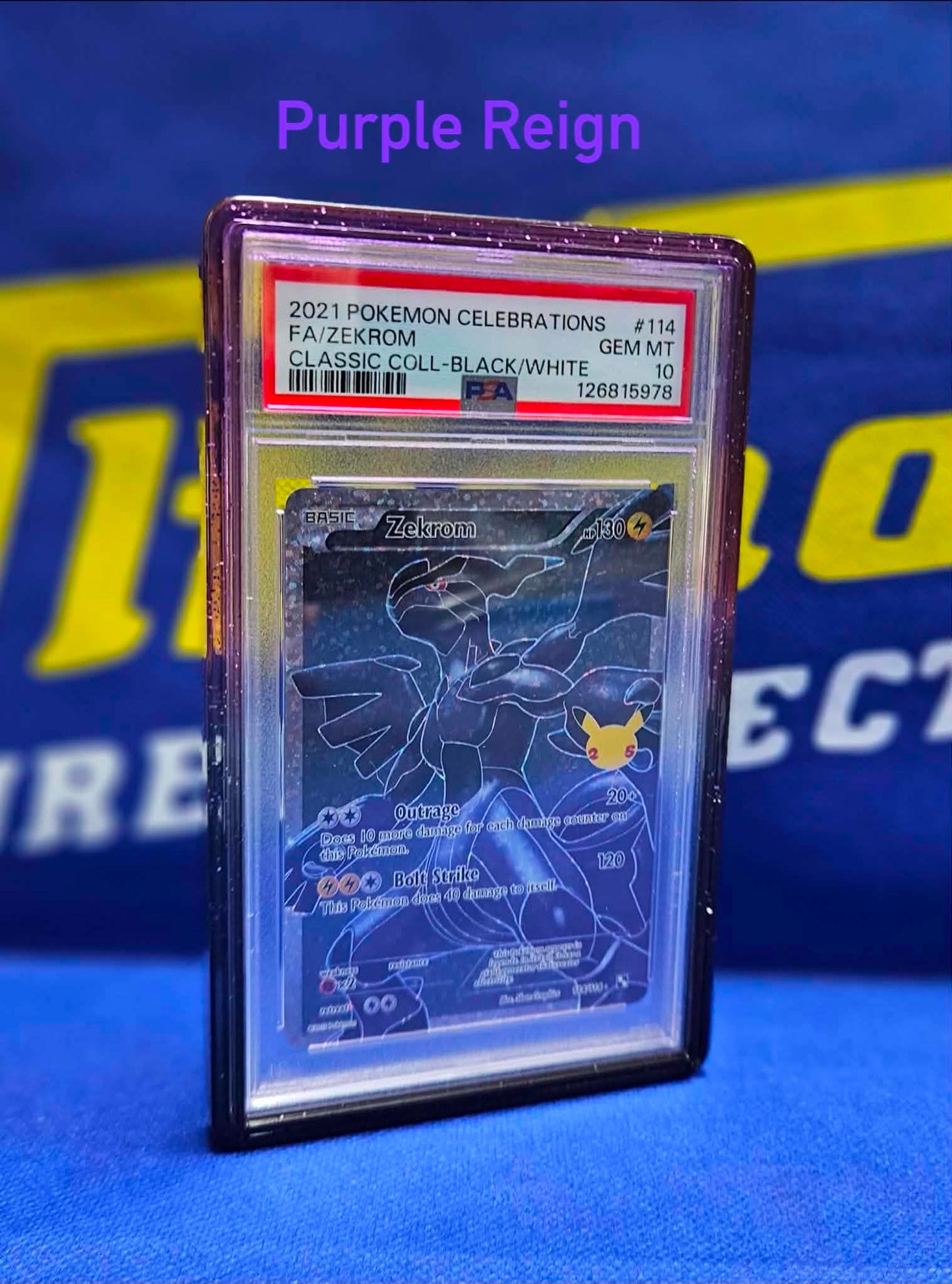 PSA/CGC SLAB BUMPER - PURPLE REIGN