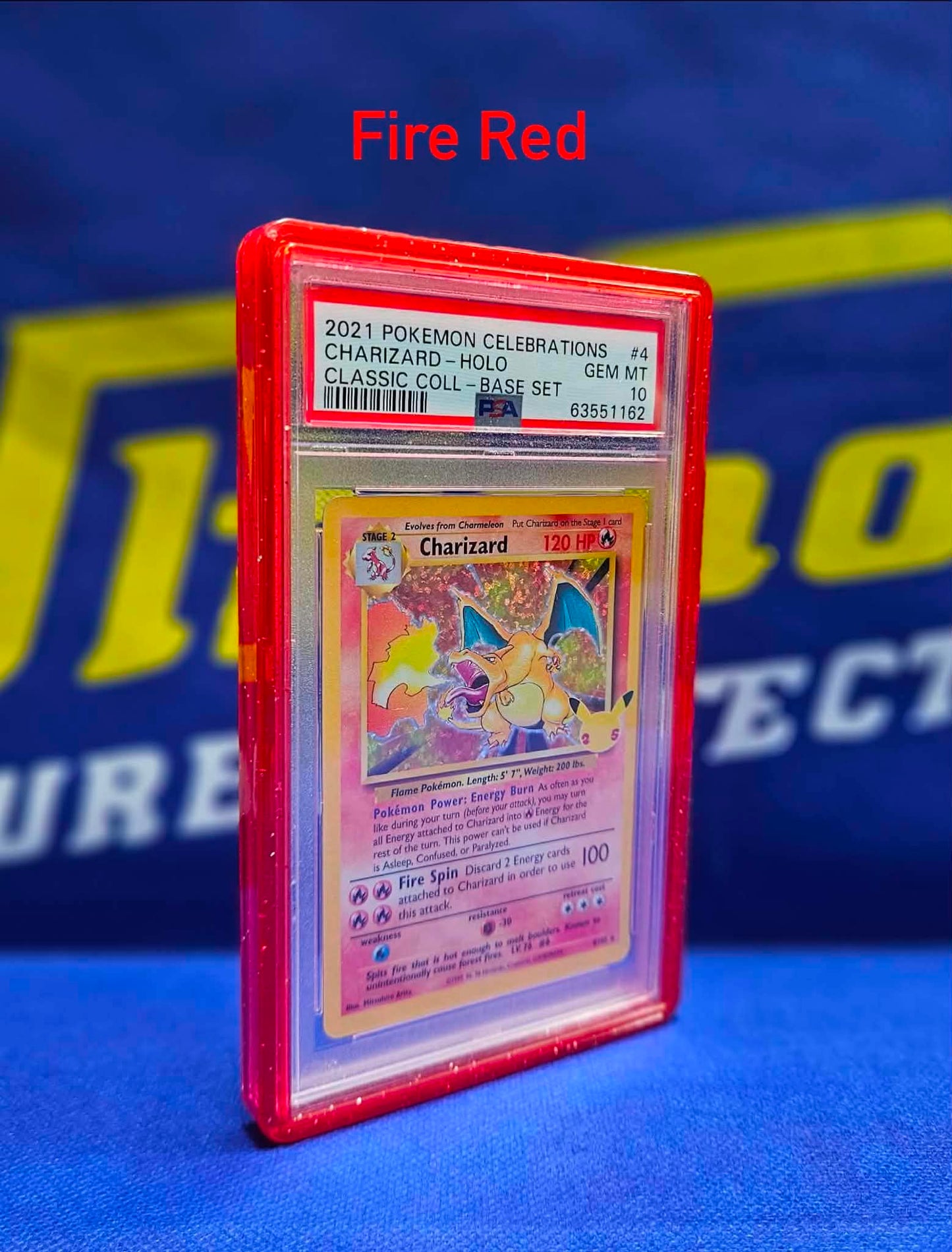 PSA/CGC SLAB BUMPER - FIRE RED